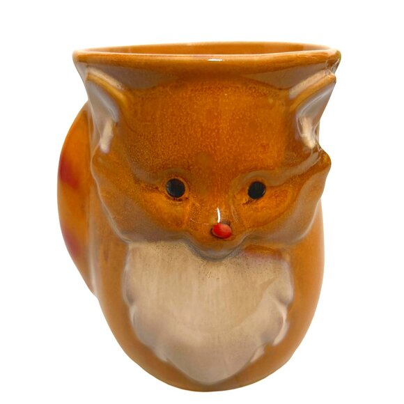 Fox Cozy Hand Warmer Mug Giftcraft Ceramic Cute Animal Coffee Cup - Picture 1 of 6